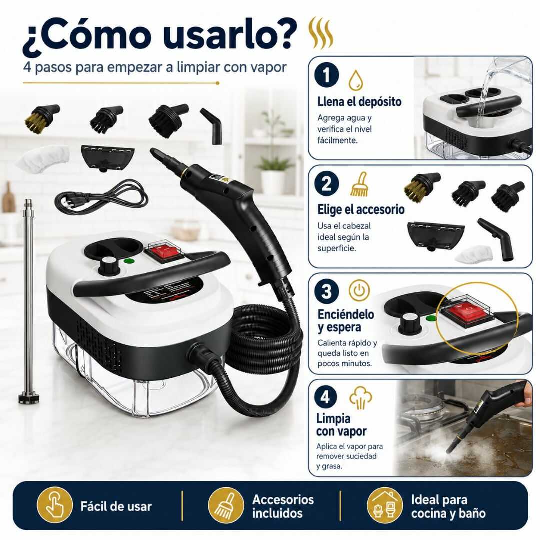 VaporClean Pro | El poder del vapor para transformar tu hogar.