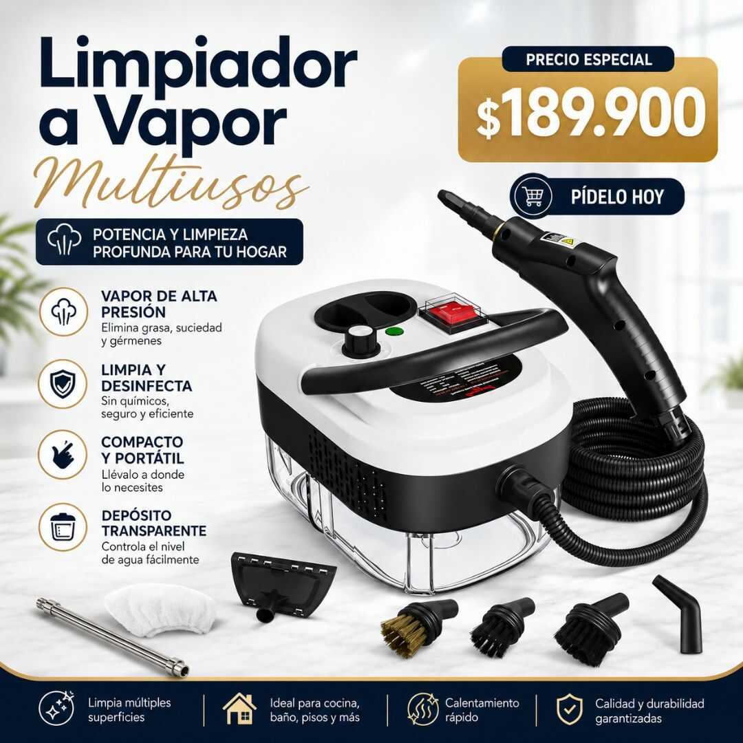 VaporClean Pro | El poder del vapor para transformar tu hogar.