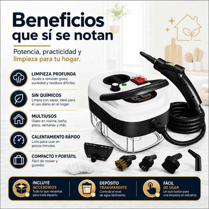 VaporClean Pro | El poder del vapor para transformar tu hogar.
