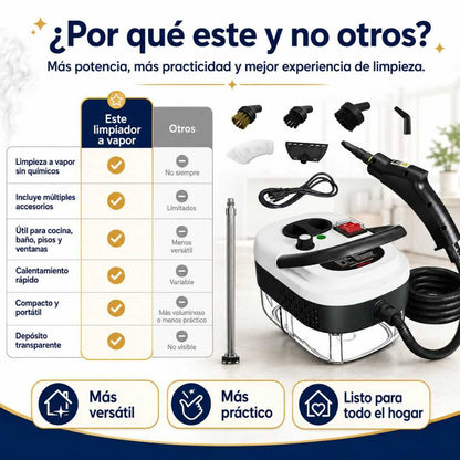 VaporClean Pro | El poder del vapor para transformar tu hogar.