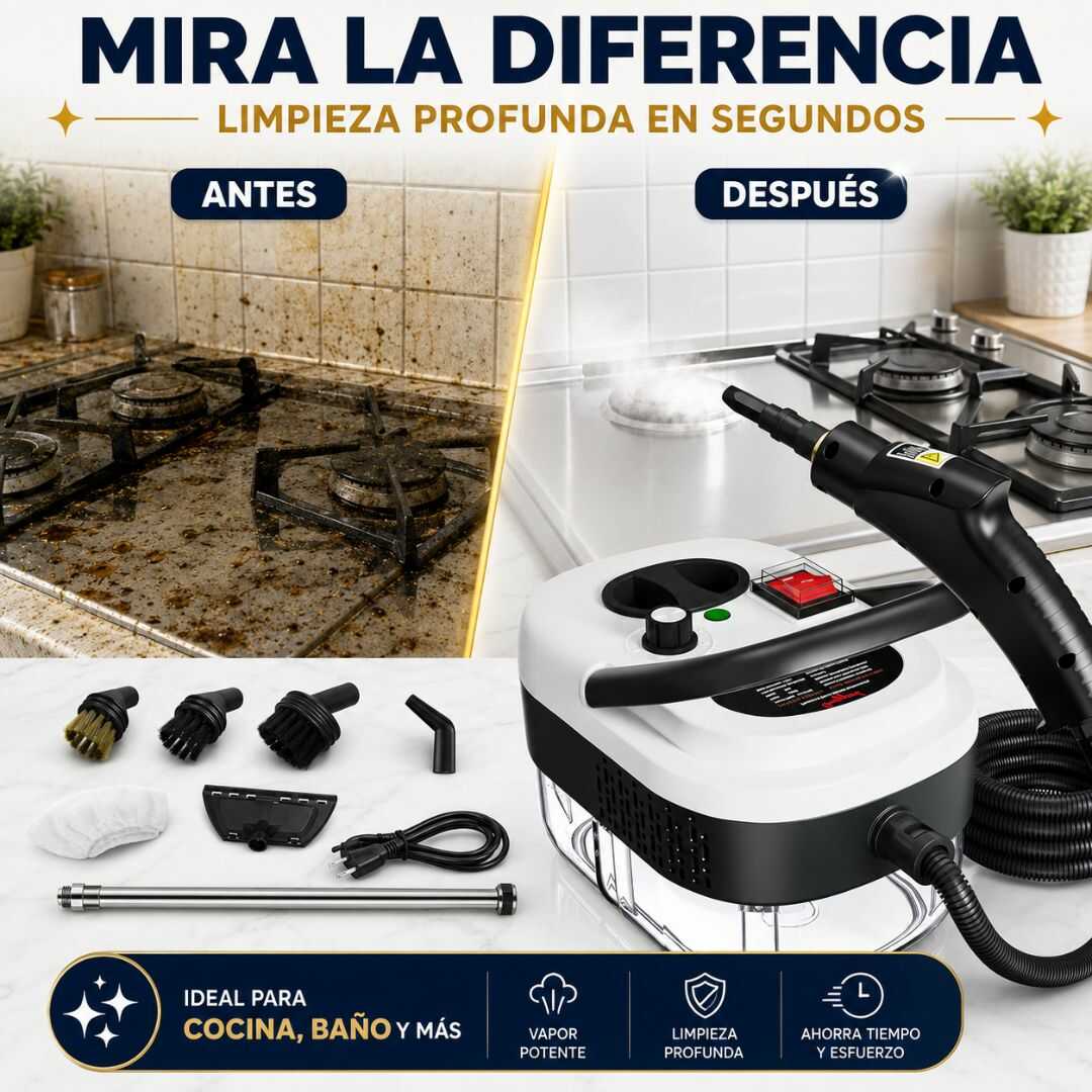 VaporClean Pro | El poder del vapor para transformar tu hogar.