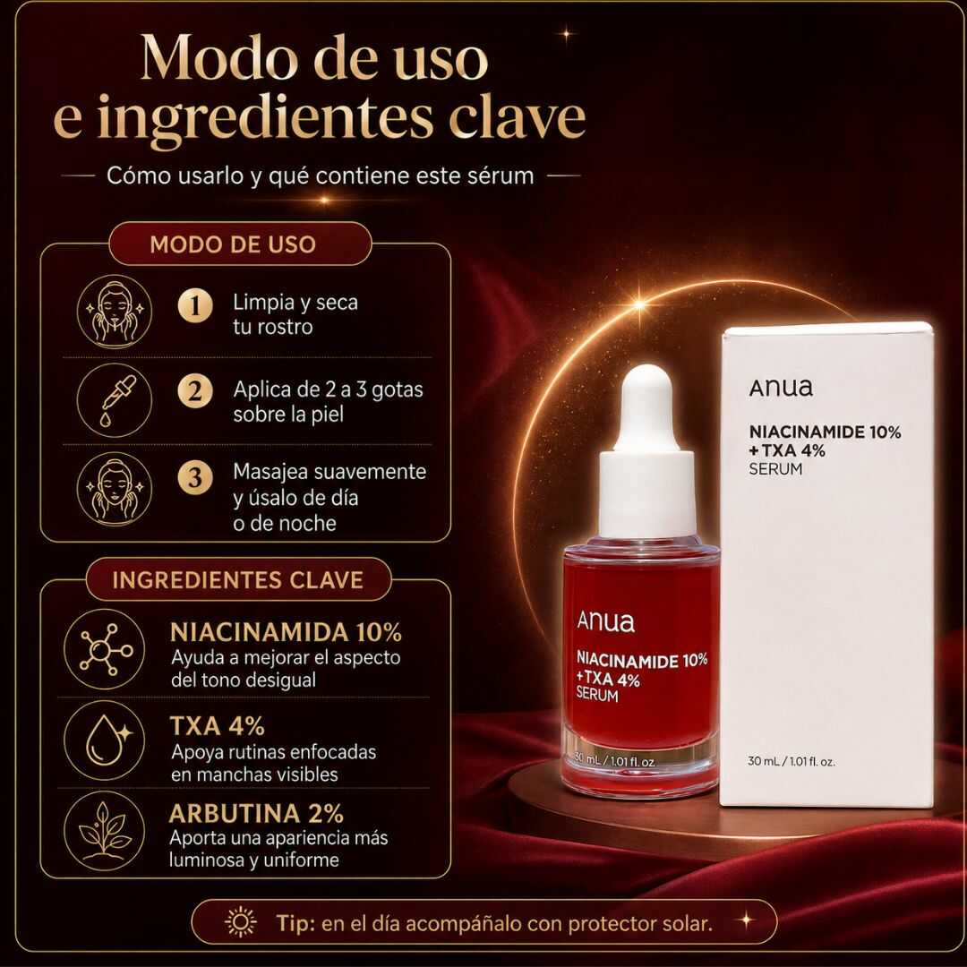 Lumina TX Serum | Piel más uniforme y luminosa